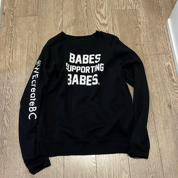 Brunette the Label “Babes Supporting Babes” crewneck size S/M - Picture 1 of 2